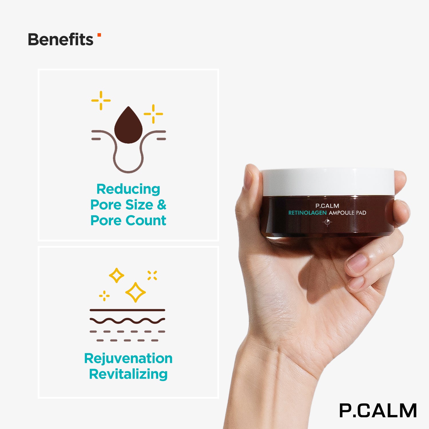 P.CALM RETINOLAGEN Pore Tightening Serum[Ampoule] Pad